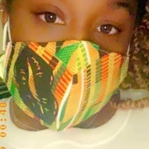 100% cotton African print fabric mask